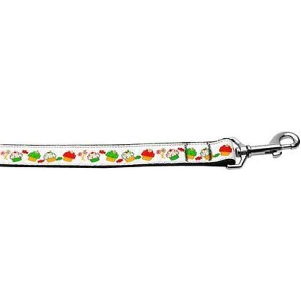 Unconditional Love 1 in. 6 ft. Christmas Cupcakes Leash UN751432